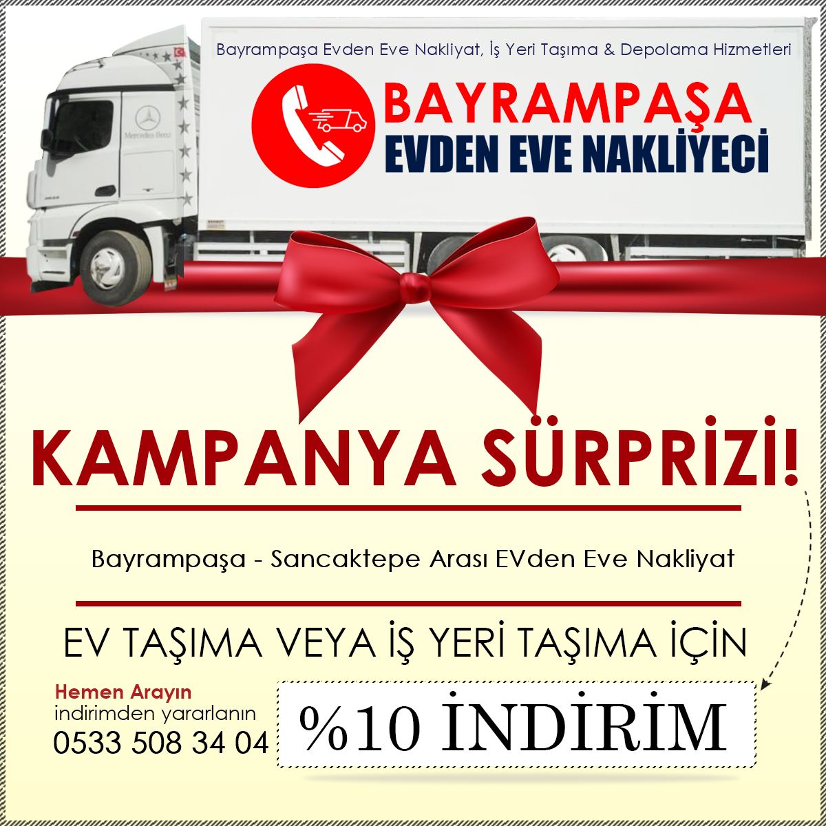 Bayrampaşa - Sancaktepe Arası EVden Eve Nakliyat